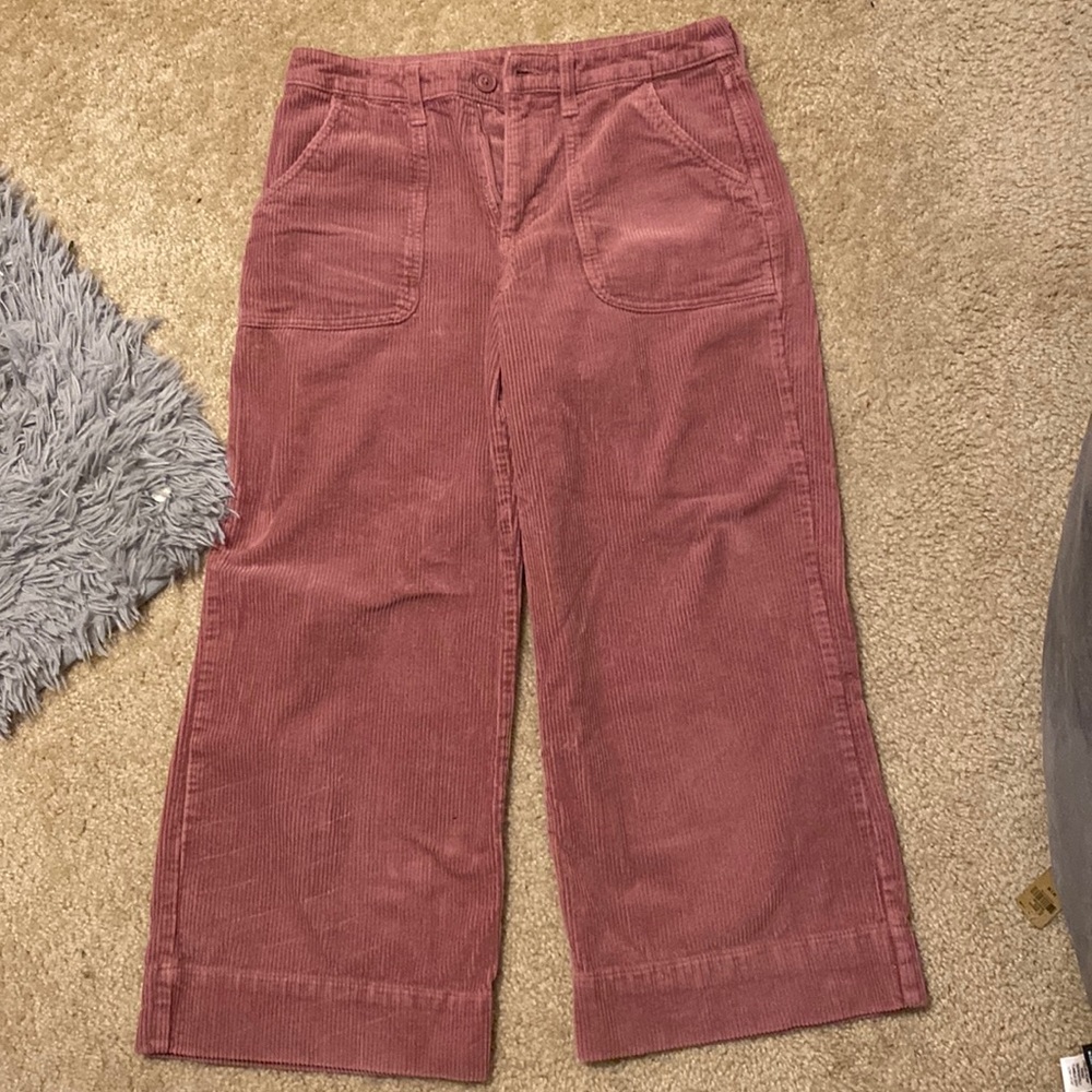 Corduroy pink straight leg jeans, they’re kinda shorter for shorter legged ppl